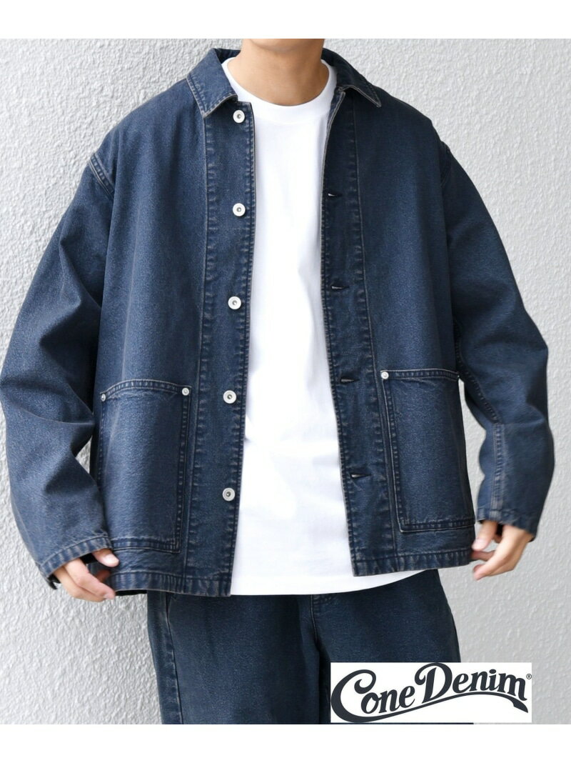 SHIPS any: Cone Denim キャンバス デニム カバーオール (セットアップ対応)◇ SHIPS any シップス ジャ..