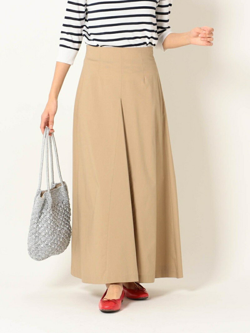 【SALE／70%OFF】SHIPSany:タックフレアスカート SHIPS any シップス スカート ロング・マキシスカート グリーン ベージュ ブラウン【RBA_E】[Rakuten Fashion]