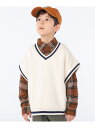 【SALE/55%OFF】SHIPS KIDS:100~140cm / スウェット ベスト SHIPS KIDS シップス トップス ベスト・ジレ ホワイト ネ...