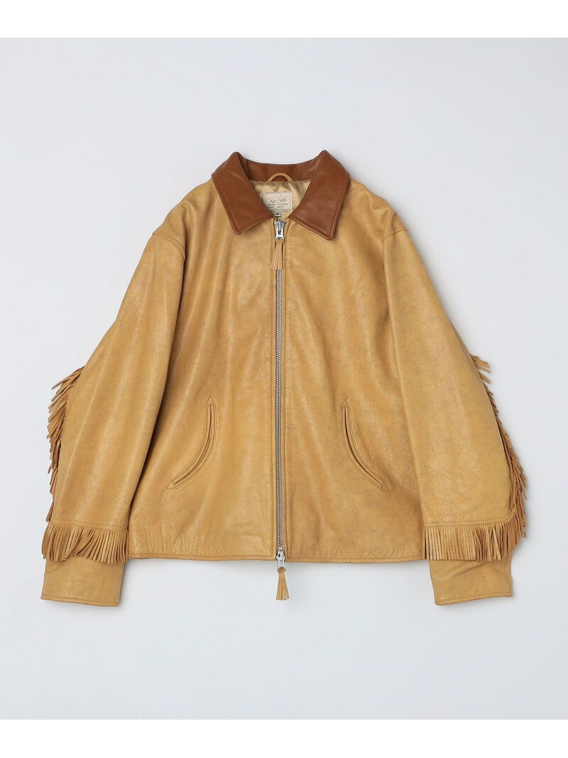 Rakuten - 【SALE／30%OFF】WYTHE NEW YORK: Mustang Fringe Leather Jacket SHIPS MEN シップス ジャケット・アウター ブルゾン・ジャンパー ホワイト【RBA_E】【送料無料】[Rakuten Fashion]