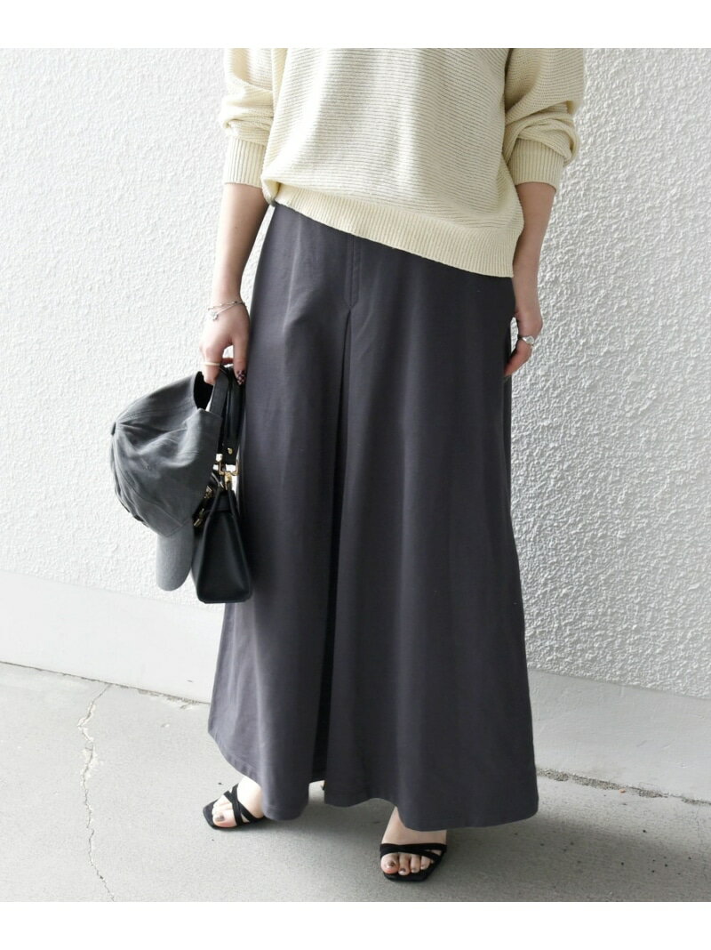 【SALE／40%OFF】SHIPS any:＜洗濯機可能＞インレイ タック フレア スカート SHIPS any シップス スカート ロング・マキシスカート イエロー【RBA_E】【送料無料】[Rakuten Fashion]