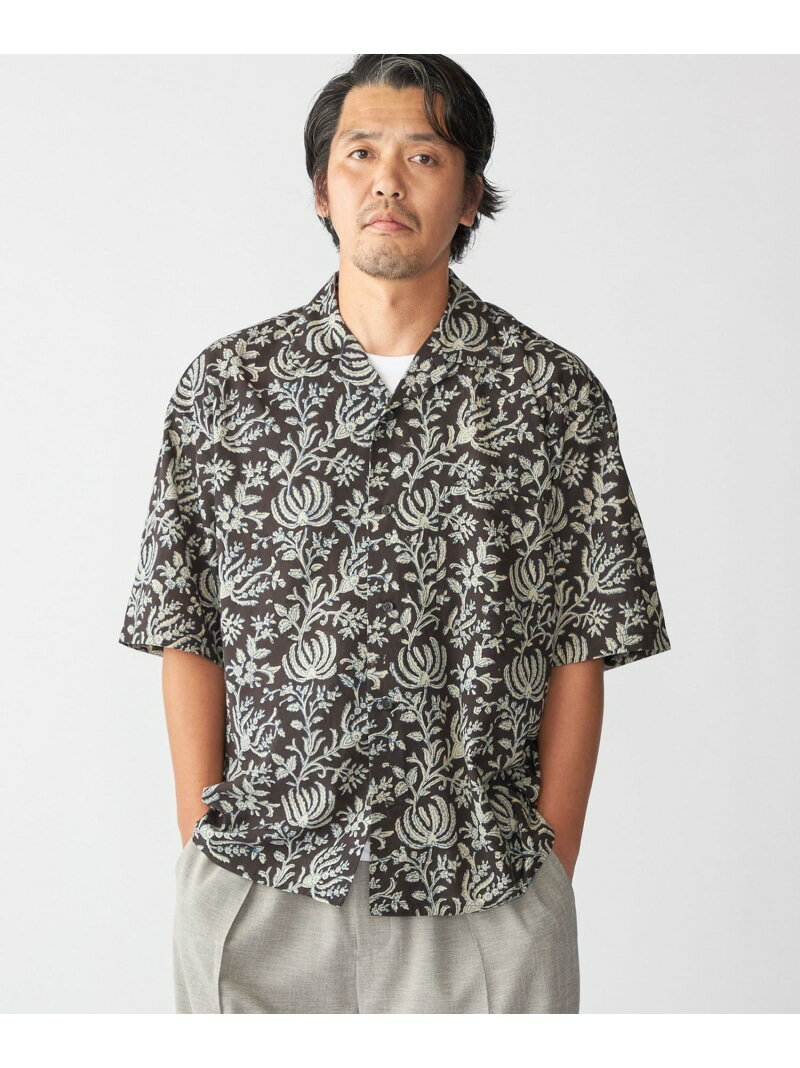 【SALE／40%OFF】BENCH MARKING SHIRTS: インディアン バティック ショートスリーブ シャツ SHIPS MEN シップス トップス シャツ・ブラウス ブラウン グリーン【RBA_E】【送料無料】[Rakuten Fashion]