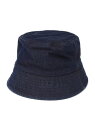 ARCH&LINE:オーガニック コットン DENIM BUCKET HAT SHIPS KIDS シップス 帽子 ハット ブルー ホワイト ブラック【送料無料】[Rakuten Fashion]