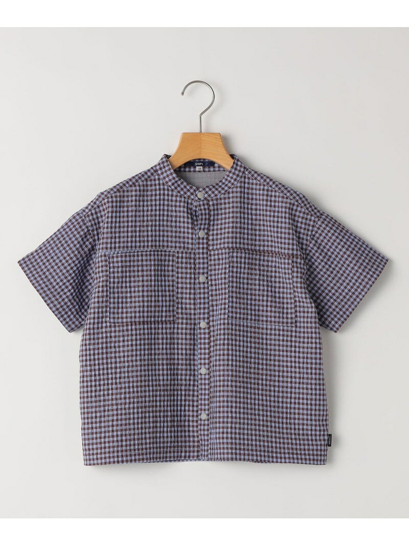 【SALE／30%OFF】SHIPS KIDS:140~160cm /＜UVカット/吸水速乾＞ドライタッチ バンドカラー シャツ SHIPS KIDS シップス トップス シャツ・ブラウス ブラウン【RBA_E】【送料無料】[Rakuten Fashion]