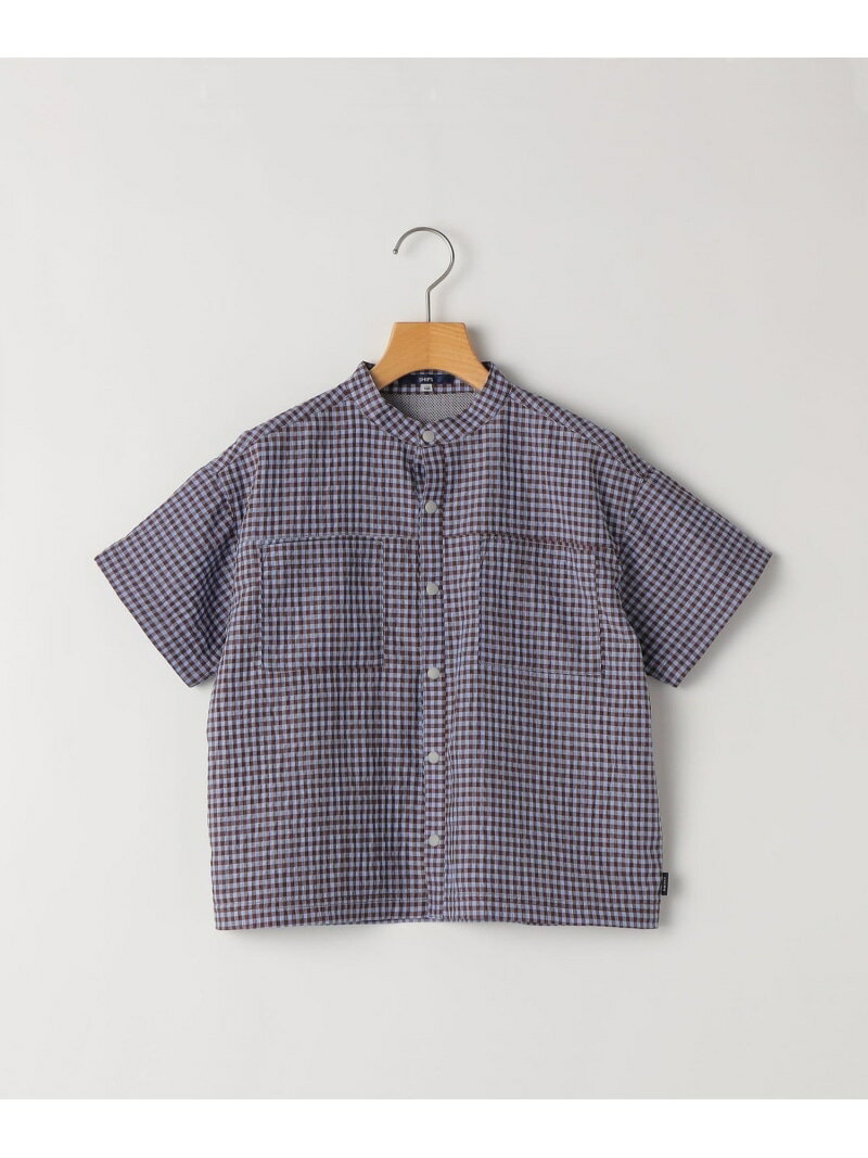 Rakuten - SHIPS KIDS:90cm /＜UVカット/吸水速乾＞ドライタッチ バンドカラー シャツ SHIPS KIDS シップス トップス シャツ・ブラウス ブラウン【送料無料】[Rakuten Fashion]