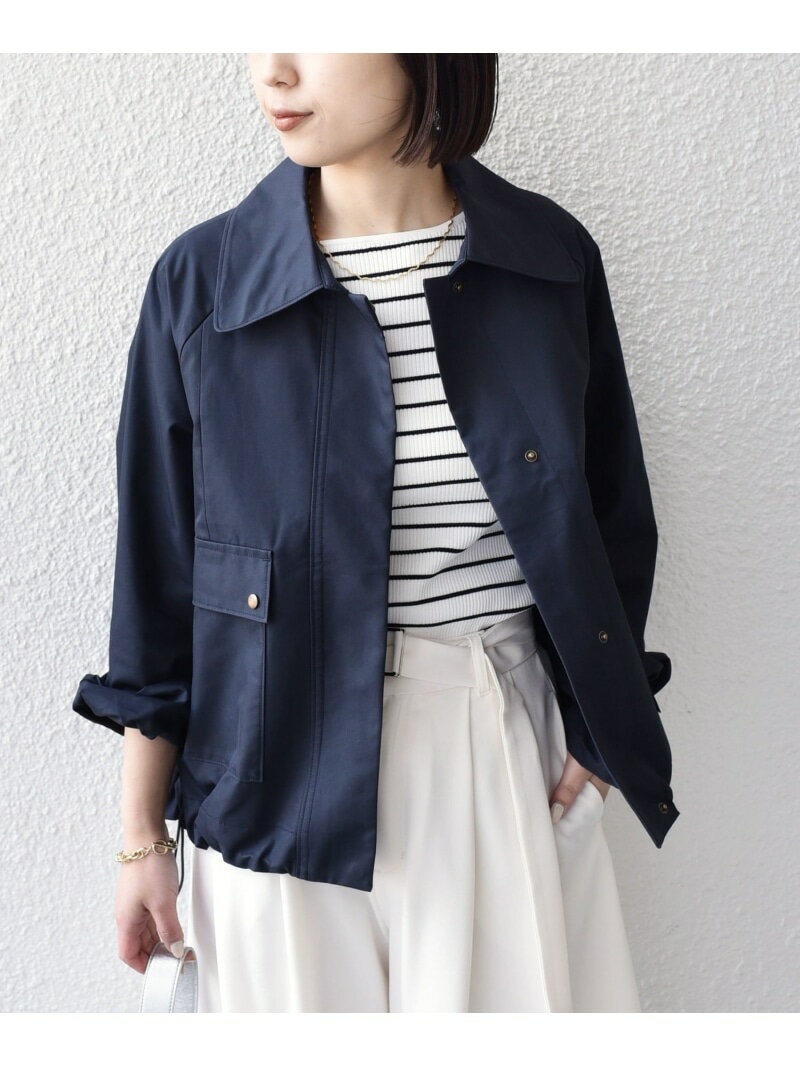 樂天商城 - SHIPS Colors:＜手洗い可能＞TC シャンブレー ブルゾン SHIPS Colors シップス ジャケット・アウター ブルゾン・ジャンパー ネイビー ベージュ【送料無料】[Rakuten Fashion]