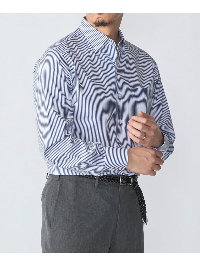 樂天商城 - SHIPS: MADE IN JAPAN ロンドンストライプ イタリアン ボタンダウン シャツ SHIPS MEN シップス トップス シャツ・ブラウス ネイビー【送料無料】[Rakuten Fashion]