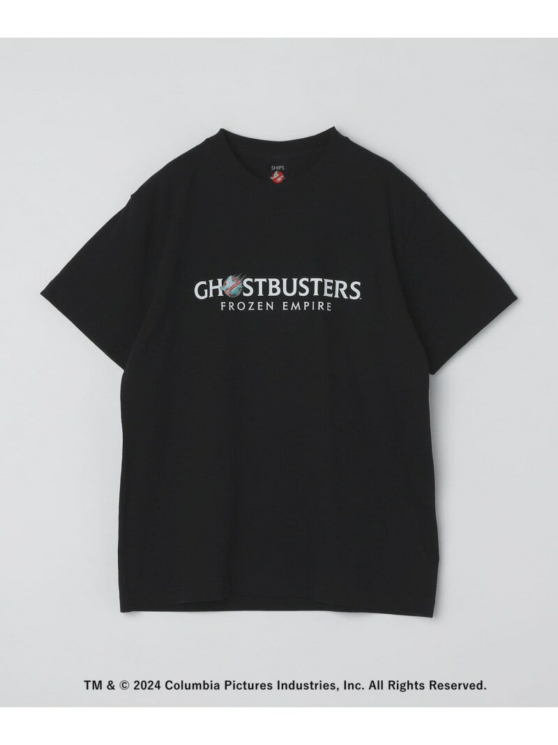 楽天SHIPS　シップスSHIPS: GHOSTBUSTERS MOVIE LOGO TEE SHIPS シップス トップス カットソー・Tシャツ ブラック ホワイト【送料無料】[Rakuten Fashion]