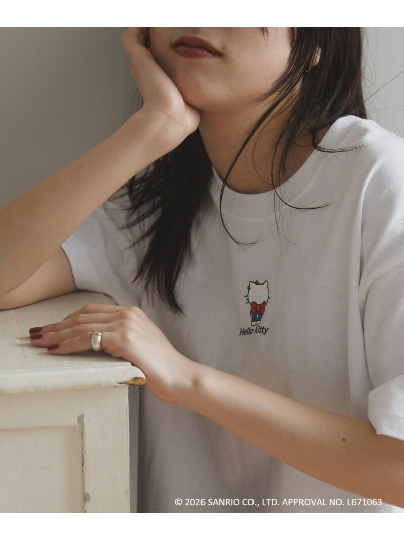 乐天商城 - Hello Kitty * SHIPS any: ハローキティ プリント TEE SHIPS any シップス トップス カットソー・Tシャツ ホワイト ブラウン【送料無料】[Rakuten Fashion]
