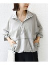 【SALE/40%OFF】<手洗い可能>ハーフ ジップ アノラック SHIPS WOMEN シップス 水着・スイムグッズ ラッシュガード ブラウン グレー【RB...