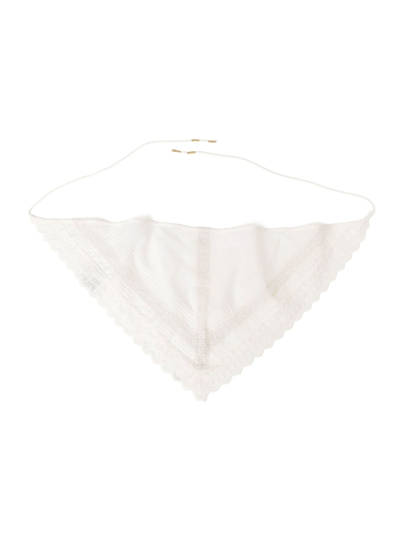 Rakuten - 【SHIPS別注】Fanaka: ピンタック レース スカーフ SHIPS WOMEN シップス ファッション雑貨 スカーフ・バンダナ ホワイト【送料無料】[Rakuten Fashion]