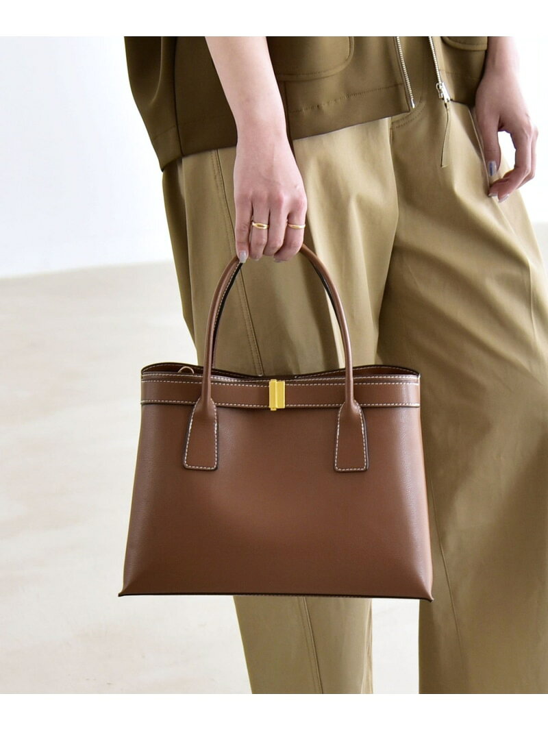 乐天商城 - 【SALE／30%OFF】quaranciel: バックル 2way トート バッグ(A4対応) quaranciel シップス バッグ トートバッグ ブラウン ベージュ ブラック【RBA_E】【送料無料】[Rakuten Fashion]