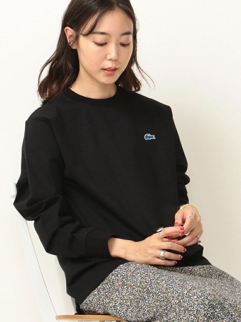 【SALE／50%OFF】【SHIPS any別注】LACOSTE:ヘビーウェイト ジャージー 長袖 Tシャツ SHIPS any シップス トップス カットソー・Tシャツ ブラック ブラウン ホワイト【RBA_E】【送料無料】[Rakuten Fashion]