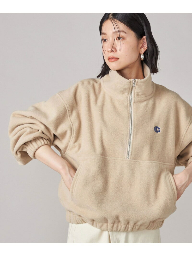 SHIPS NINE CASE:＜手洗い可能＞フリース ハーフ ジップ プルオーバー SHIPS WOMEN シップス トップス ..