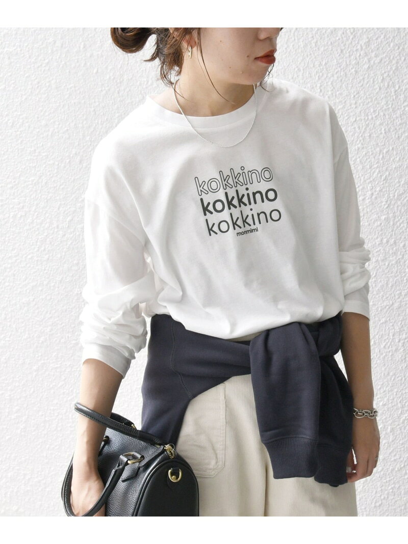 【SALE／40%OFF】【SHIPS any別注】monmimi:＜洗濯機可能＞ロゴ プリント ロンTEE 24FW SHIPS any シップス トップス カットソー・Tシャツ ピンク ホワイト グレー【RBA_E】[Rakuten Fashion]