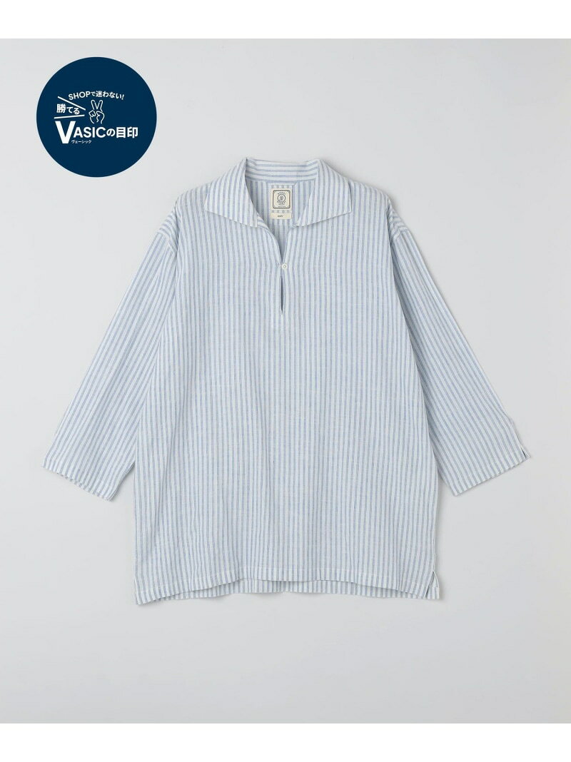 乐天商城 - SHIPS: KHADI 7スリーブ カプリ シャツ SHIPS MEN シップス トップス シャツ・ブラウス レッド ワインレッド ネイビー【送料無料】[Rakuten Fashion]