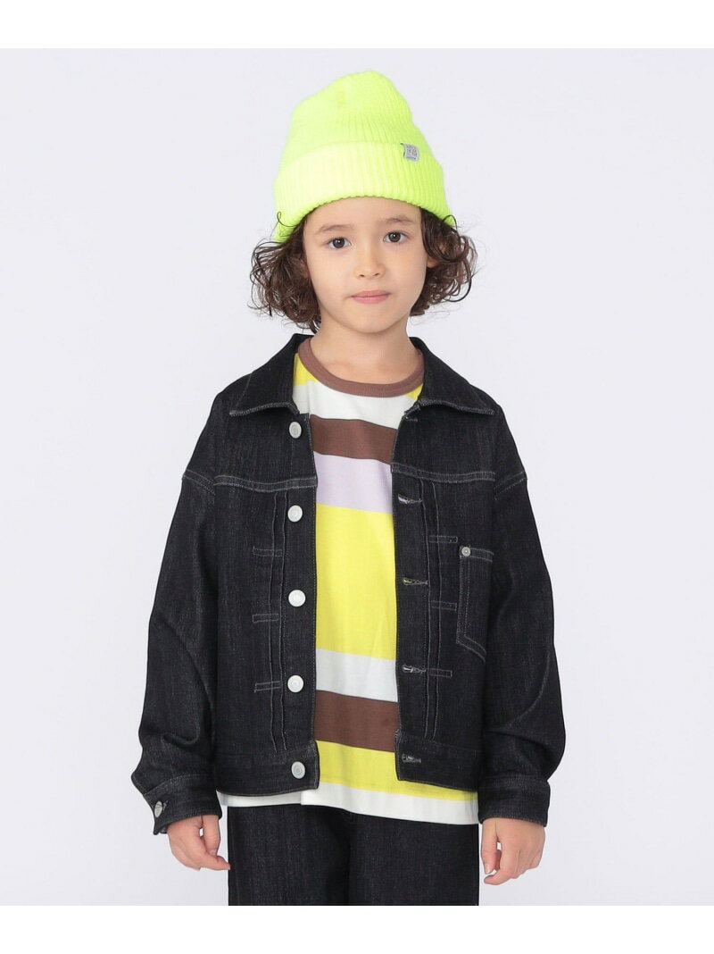 【SALE／30%OFF】SHIPS KIDS:100~130cm /ヴィンテージ ライク デニム ジャケット SHIPS KIDS シップス ジャケット・アウター デニムジャケット ブラック【RBA_E】【送料無料】[Rakuten Fashion]