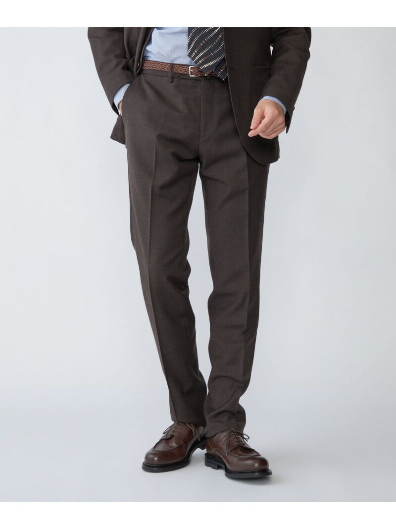 【SALE／30%OFF】SHIPS: ＜セットアップ対応/手洗い可能＞ウォッシャブル サキソニー セットアップ スラックス SHIPS MEN シップス パンツ スラックス・ドレスパンツ ブラウン ネイビー グレー【RBA_E】【送料無料】[Rakuten Fashion]