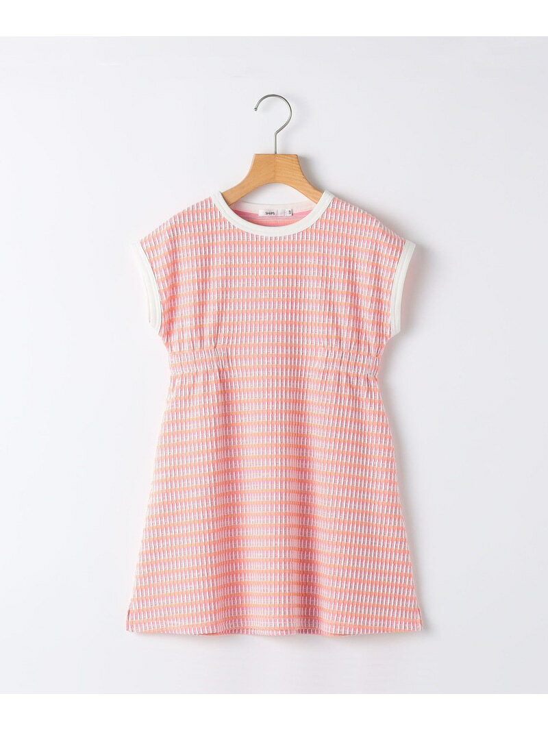 樂天商城 - SHIPS KIDS:80cm~90cm / ジャカード ワンピース SHIPS KIDS シップス ワンピース・ドレス ワンピース ピンク ブラウン【送料無料】[Rakuten Fashion]