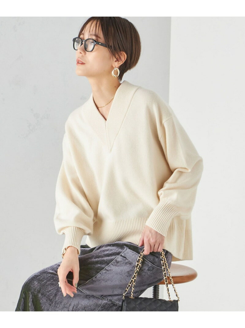 【SALE／30%OFF】7G ウール カシミヤ Vネック プルオーバー ◇ SHIPS WOMEN シップス トップス ニット ホワイト ブラウン レッド イエロー ブルー【RBA_E】【送料無料】[Rakuten Fashion]