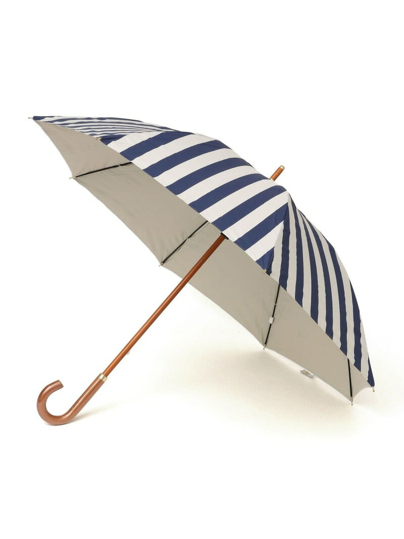 a.s.s.a:マリンストライプ パラソル◇ SHIPS Colors シップス ファッション雑貨 傘・長傘 ネイビー ベージュ[Rakuten Fashion]のサムネイル