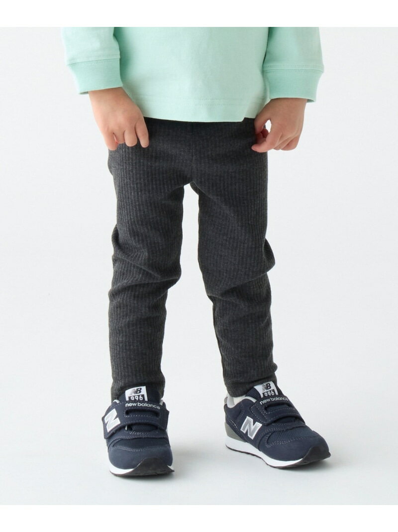 SHIPS Colors:90~140cm / ＜洗濯機可能＞リブ レギンス SHIPS Colors シップス 靴下・レッグウェア レギンス・スパッツ ブラウン グレー ブラック[Rakuten Fashion]