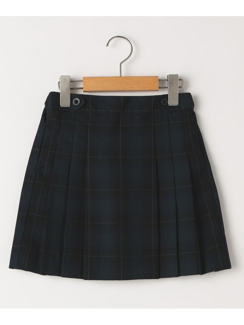 SHIPS KIDS:140~150cm / 50th ANNIV セレモニー チェック プリーツ スカート SHIPS KIDS シップス スカート その他のスカート ネイビー【送料無料】[Rakuten Fashion]