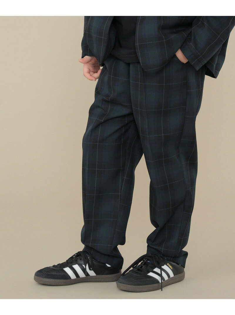 乐天商城 - SHIPS KIDS:100~130cm /セレモニー チェック タック パンツ SHIPS KIDS シップス パンツ スラックス・ドレスパンツ ネイビー【送料無料】[Rakuten Fashion]