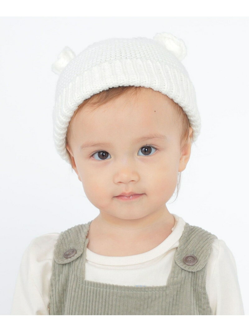 【SALE／50%OFF】SHIPS KIDS:くま耳 ベビー ニット ワッチ SHIPS KIDS シップス マ...