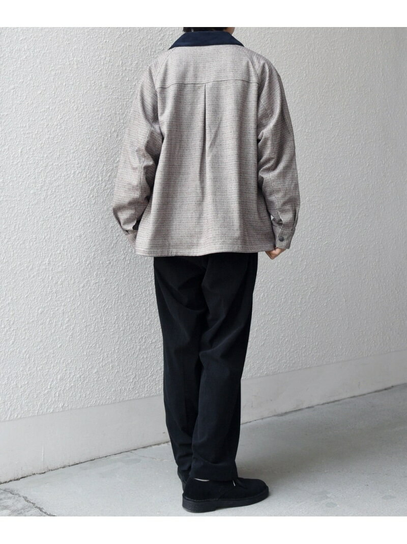 【SHIPS any別注】Bollington: ウールサキソニー チェック ショート ハンティングジャケット◆ SHIPS any シップス ジャケット・アウター ブルゾン・ジャンパー ワインレッド【先行予約】*【送料無料】[Rakuten Fashion]