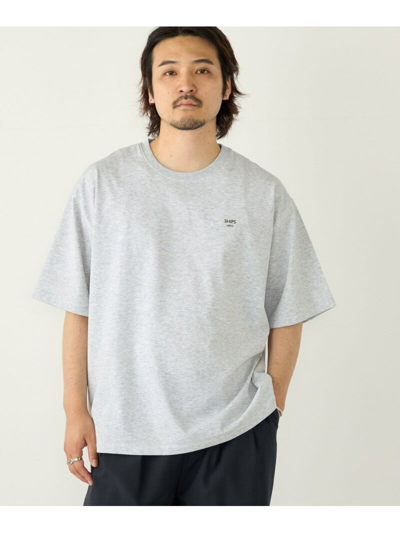 乐天商城 - 【WEB限定】SHIPS Colors:＜汗染み防止＞タイニーロゴ Tシャツ SHIPS Colors シップス トップス カットソー・Tシャツ ホワイト グレー イエロー[Rakuten Fashion]
