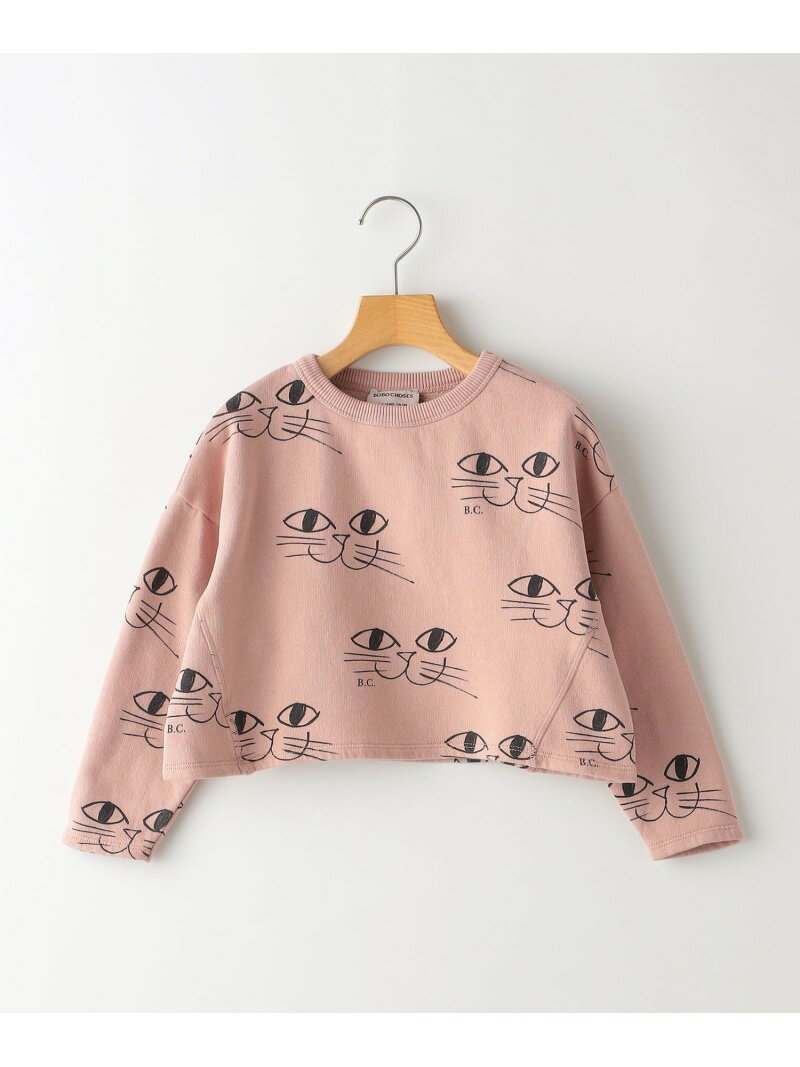 ySALE^30%OFFzBOBO CHOSES:100~120cm / SMILING CAT CROPPED SWEAT SHIPS KIDS VbvX gbvX XEFbgEg[i[ sNyRBA_Ezyz[Rakuten Fashion]