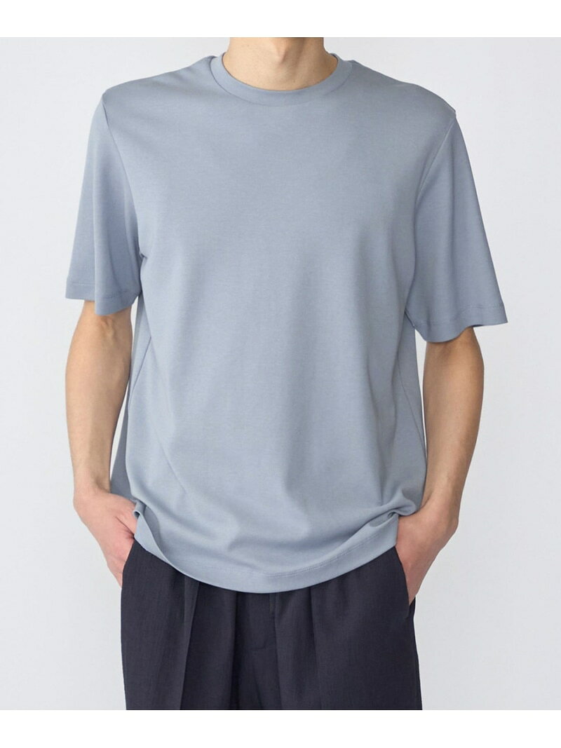 SHIPS: TECHNORAMA(R) ミラノ リブ Tシャツ SHIPS MEN シップス トップス カットソー・Tシャツ ホワイト グレー ネイビー【送料無料】[Rakuten Fashion]