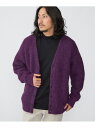 【SALE/65%OFF】SHIPS: アルパカ ガーター Vネック カーディガン SHIPS MEN シップス トップス カーディガン パープル ネイビー ベ...