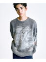 【SALE/40%OFF】City Ambient Products:<手洗い可能>シャギー マーブル クルーネック ニット SHIPS MEN シップス トッ...