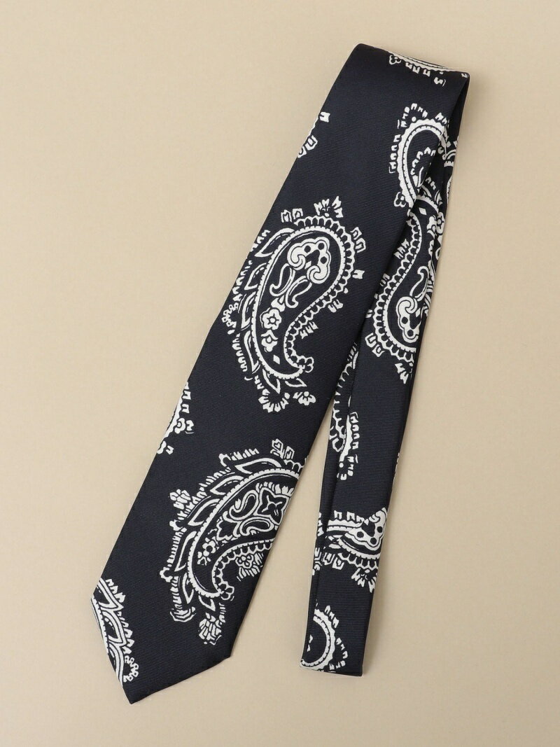 【SALE／40%OFF】【SHIPS別注】FRANCO BASSI: プリント ビッグ ペイズリー ネクタイ SHIPS シップス スーツ・フォーマル ネクタイ・蝶ネクタイ ブラック ネイビー【RBA_E】【送料無料】[Rakuten Fashion]