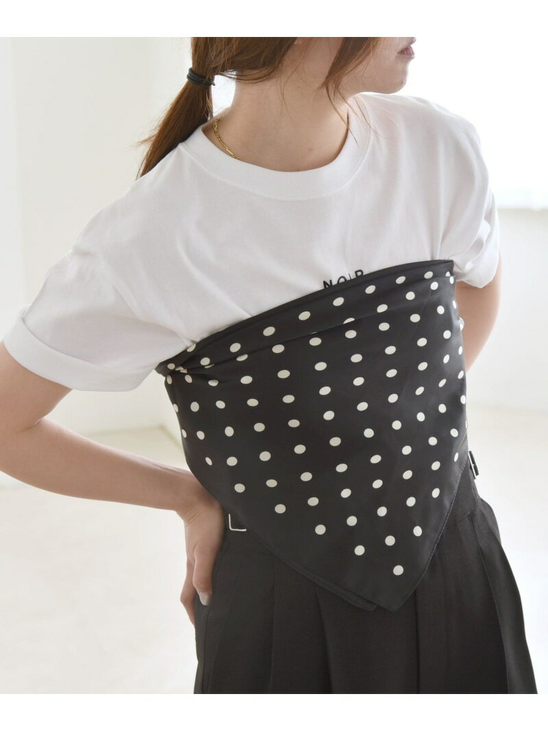 quaranciel: ドット スカーフ 25SS quaranciel シップス ファッション雑貨 スカーフ・バンダナ ホワイト ブラック[Rakuten Fashion]