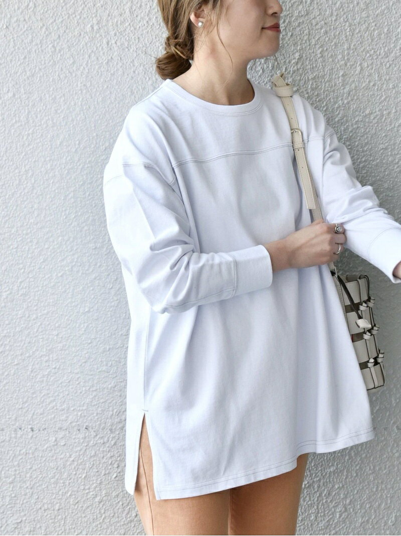 【SALE／30%OFF】SHIPS any:＜ウォッシャブル＞フットボール ロングスリーブ TEE SHIPS any シップス トップス その他のトップス グレー ホワイト パープル イエロー【RBA_E】[Rakuten Fashion]