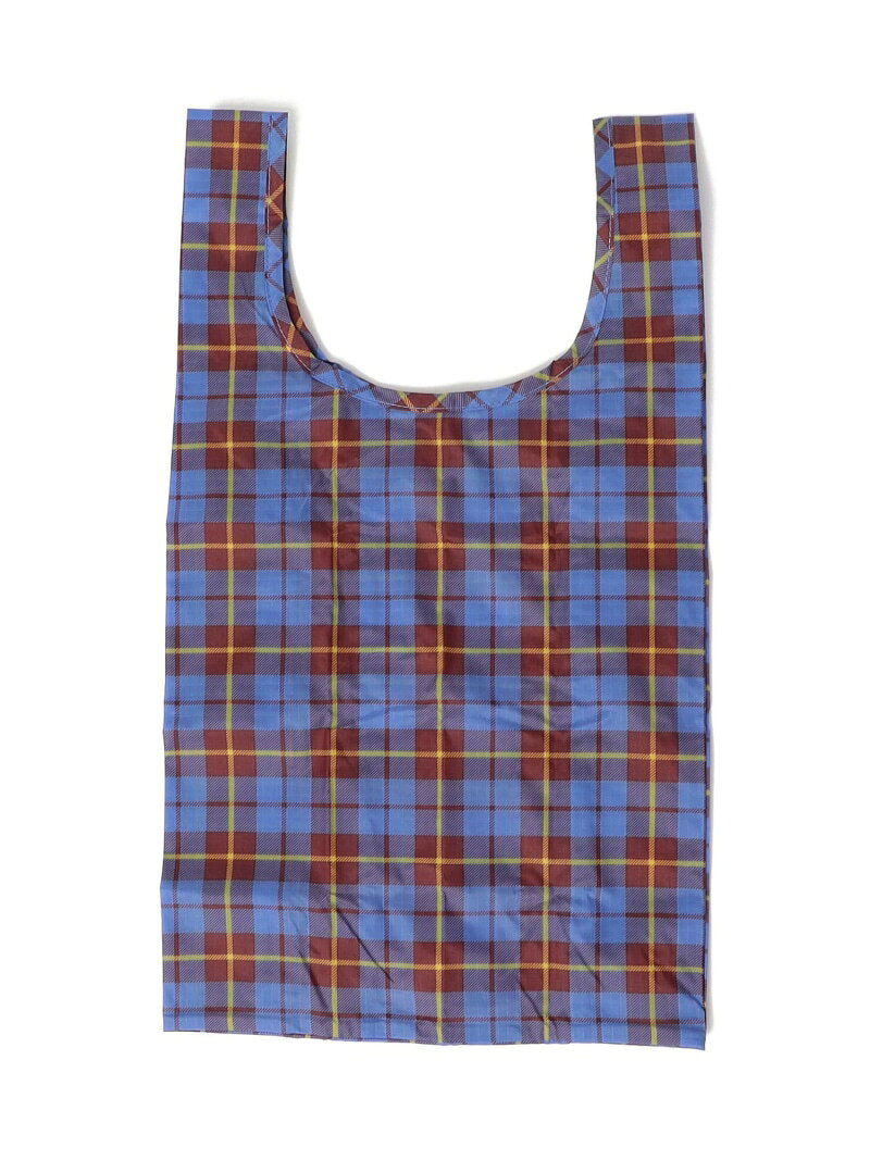 BAGGU: ベイビー タータン チェック SHIPS Days シップス バッグ エコバッグ・サブバッグ ブルー ピンク[Rakuten Fashion]