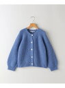 SHIPS KIDS:80~90cm / ＜手洗い可能＞ 5G 畔ニット カーディガン SHIPS KIDS シップス トップス カーディガン ブルー グレー【送料無料】[Rakuten Fashion]