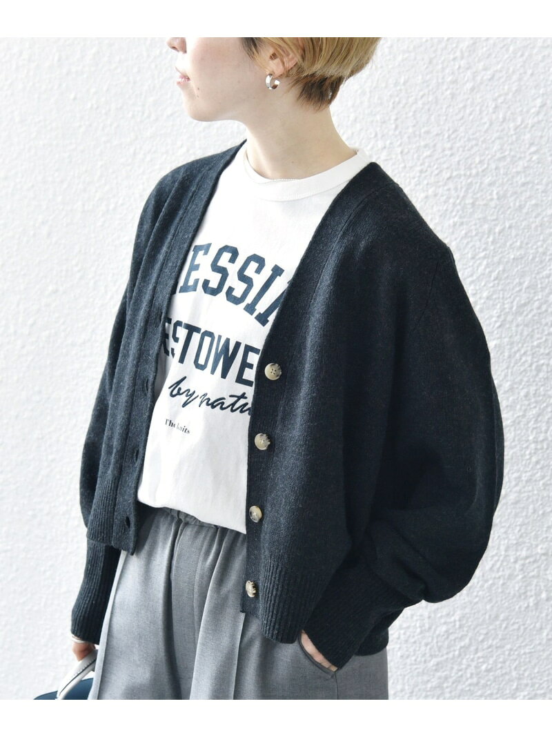 【SALE／50%OFF】【WEB限定】SHIPS any: AQUA カシミヤ ミックス ショート Vネック カーディガン SHIPS any シップス トップス カーディガン ブルー パープル グレー ベージュ ピンク グリーン【RBA_E】【送料無料】[Rakuten Fashion]
