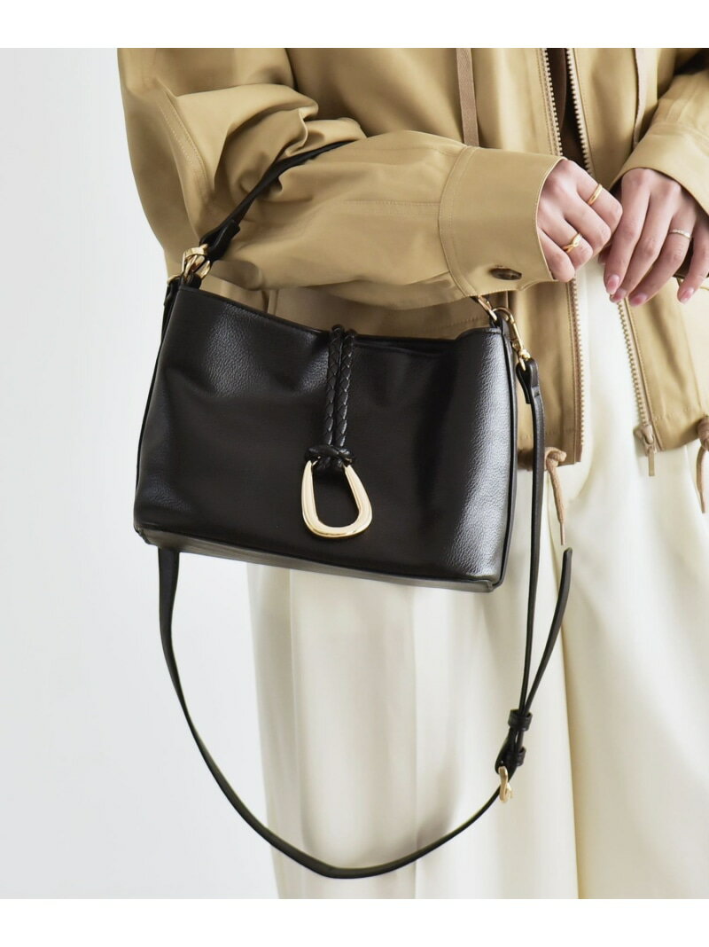 Rakuten - 【SALE／30%OFF】quaranciel: 2way バックル スクエア ショルダー バッグ quaranciel シップス バッグ ショルダーバッグ ブラック【RBA_E】【送料無料】[Rakuten Fashion]