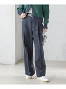 【SALE/40%OFF】ウエスト ベルト デザイン セミワイド パンツ SHIPS WOMEN シップス パンツ その他のパンツ ブラウン ネイビー【RBA_...