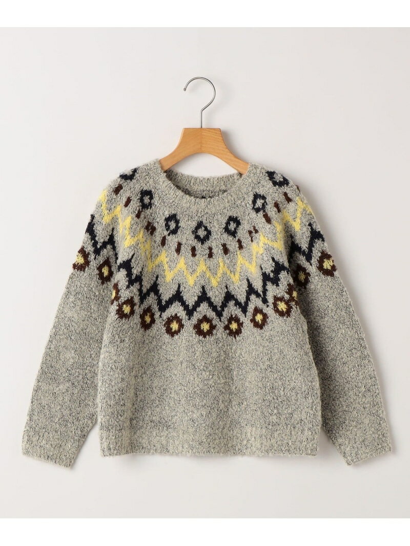 SHIPS KIDS:140~160cm /＜洗濯機可能＞フェアアイル柄 ニット SHIPS KIDS シップス トップス ニット グ..