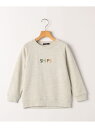 SHIPS KIDS:100~130cm / 刺繍 ロゴ スウェット SHIPS KIDS シップス トップス スウェット・トレーナー ブルー ブラック グレー...