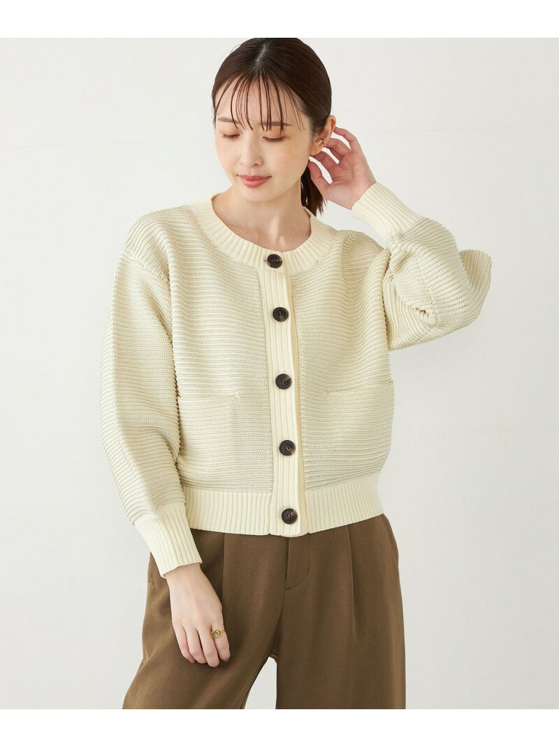 【SALE／30%OFF】SHIPS Colors:＜手洗い可能＞ラメ ボーダー クルーネック カーディガン SHIPS Colors シップス トップス カーディガン ホワイト グレー【RBA_E】【送料無料】[Rakuten Fashion]