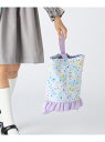 SHIPS Colors:フラワー キルティング シューズ バッグ(上履き入れ)◇ SHIPS Colors シップス バッグ その他のバッグ パープル[Rak...