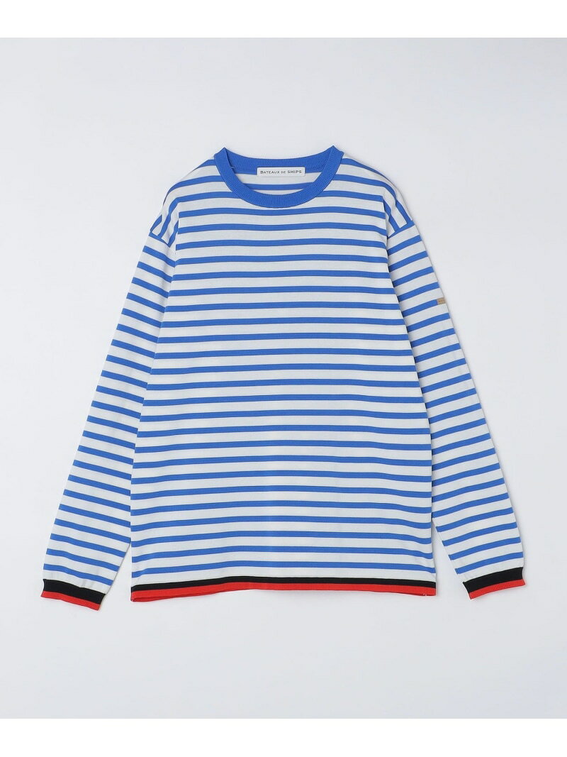 Crew Neck - 【SALE／60%OFF】BATEAUX DE SHIPS: スーピマコットン 18ゲージ ボーダー クルーネック ニット SHIPS MEN シップス トップス ニット ブルー レッド ブラック【RBA_E】【送料無料】[Rakuten Fashion]