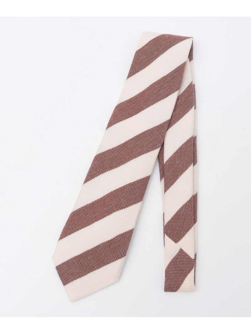 Rakuten - 【SALE／50%OFF】Errico Formicola: ウール/シルク ストライプ ネクタイ SHIPS MEN シップス スーツ・フォーマル ネクタイ・蝶ネクタイ ブラウン ブルー【RBA_E】【送料無料】[Rakuten Fashion]