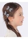 SHIPS KIDS: ギンガムチェック リボン ヘアピン セット SHIPS KIDS シップス アクセサリー・腕時計 その他のアクセサリー・腕時計 レッド ...